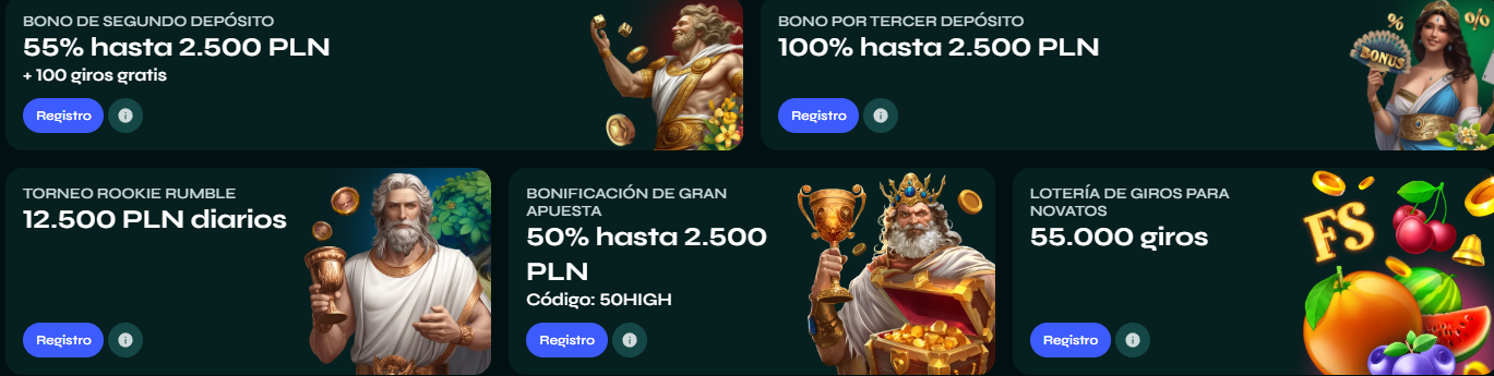 Paquete de Bienvenida Savaspin - Hasta 2500€ + 250 Giros Gratis