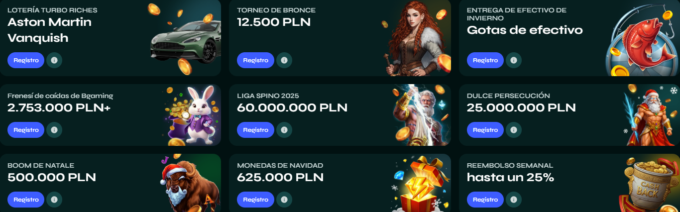 Promociones Semanales Savaspin - Cashback y Torneos